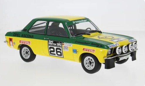 Opel Ascona A No.26 RAC Rally 1973 Rohrl/Berger - 1:18